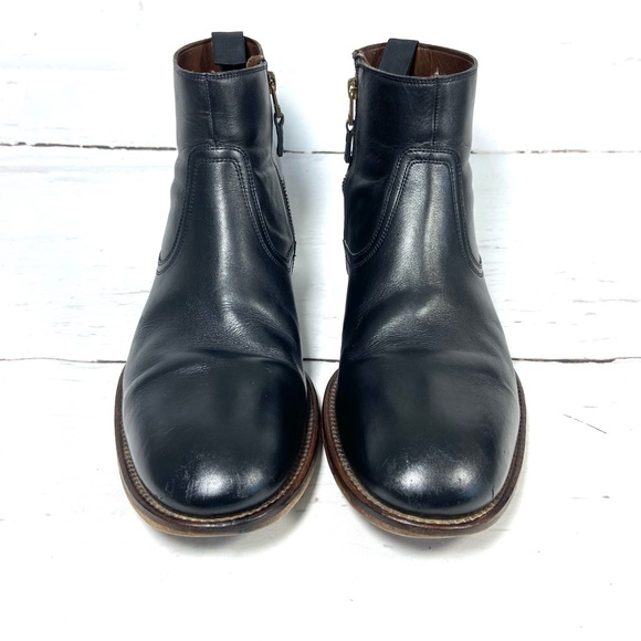 Magnanni Shoes Men’s 10M Black Chelsea Boots Leather Side Zip . - Picture 5 of 11